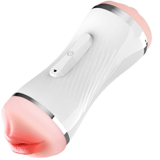 ARMONY - DOUBLE VAGINA & MOUTH VIBRATOR MASTURBATOR WHITE - Kink&Play