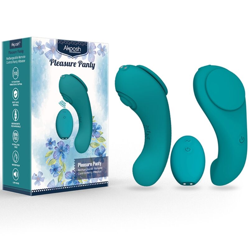 ARMONY - PLEASURE PANTY VIBRATOR REMOTE CONTROL 3 SPEEDS GREEN - Kink&Play