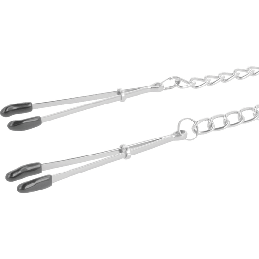 DARKNESS - ADJUSTABLE METAL NIPPLE Clamps - Kink&Play