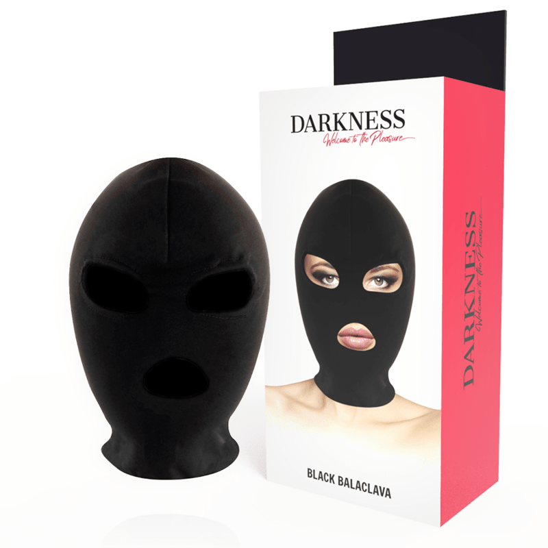 DARKNESS - BDSM SUBMISSION MASK MOUTH AND EYES BLACK - Kink&Play