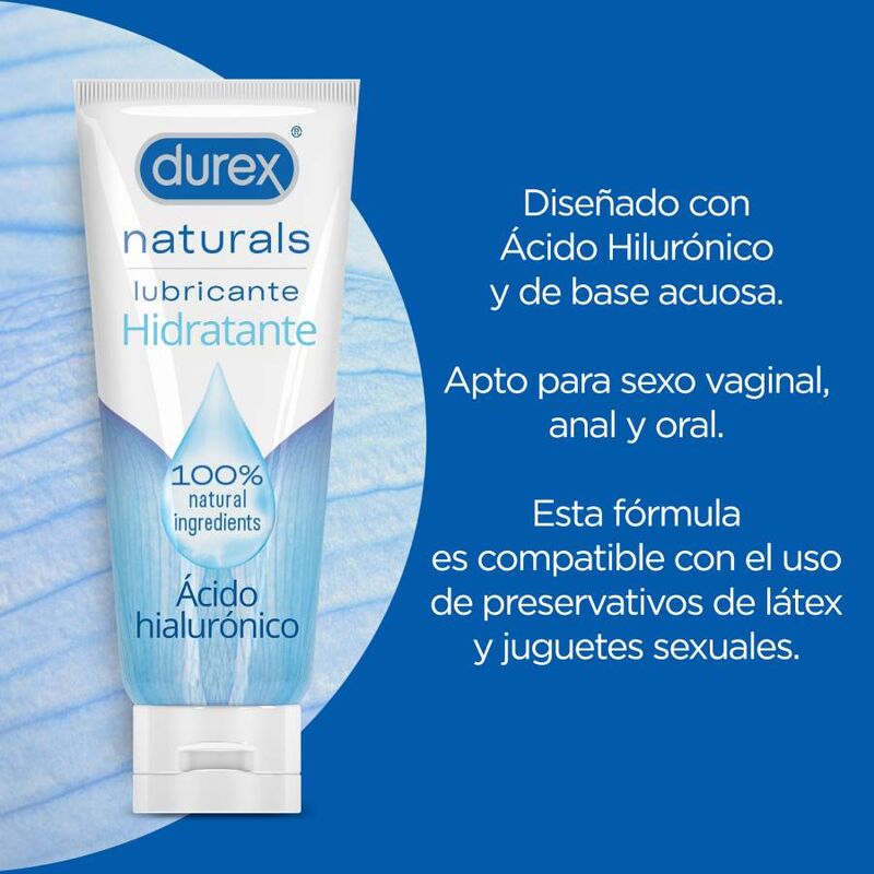 DUREX - NATURALS MOISTURIZING LUBE 100 ML - Kink&Play