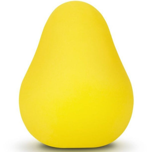 G - VIBE - REUSABLE YELLOW TEXTURED MASTURBATOR EGG - Kink&Play