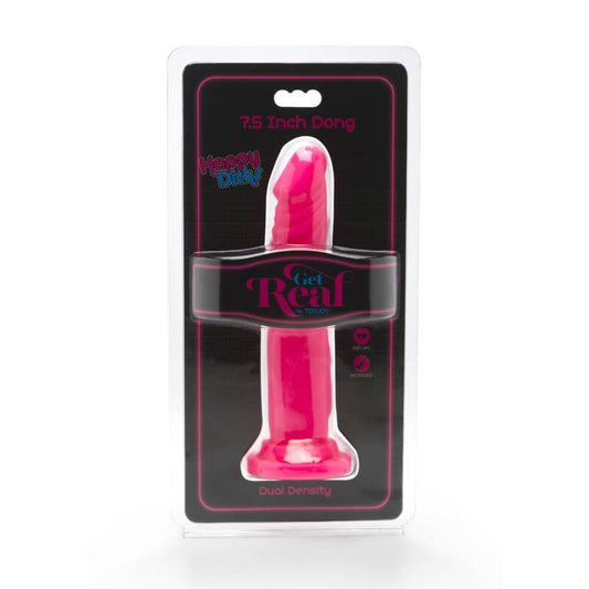 GET REAL - HAPPY DICKS DONG 19 CM PINK - Kink&Play