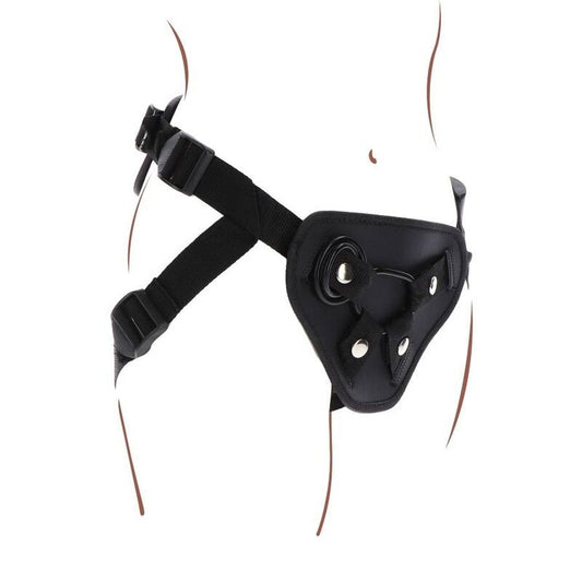 GET REAL - STRAP - ON DELUXE HARNESS BLACK - Kink&Play