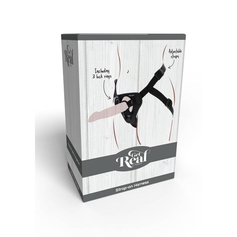 GET REAL - STRAP - ON HARNESS BLACK - Kink&Play
