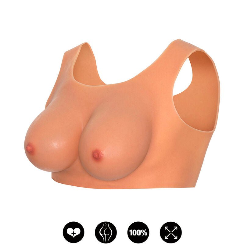 HIDDEN DESIRE - ALTER EGO WEARABLE BREAST TOP E - CUP FLESH - Kink&Play