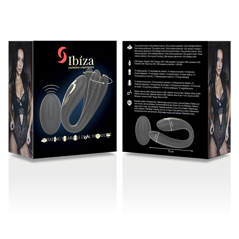IBIZA - ROTATING DUAL VIBRATOR REMOTE CONTROL
