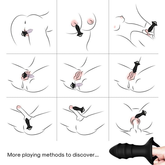 ARMONY - KYLIN FINGERVIBRATOR & ANALPLUGG FJÄRRKONTROLL SVART