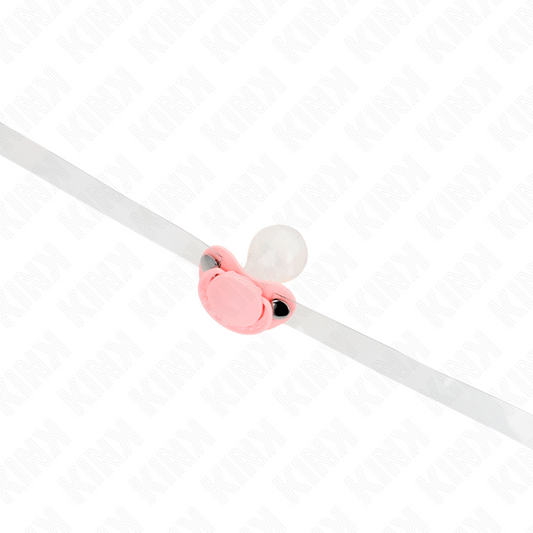 KINK – ROSA NAPPFORMAD GAG 5,5 X 4 CM JUSTERBAR 43–60 CM