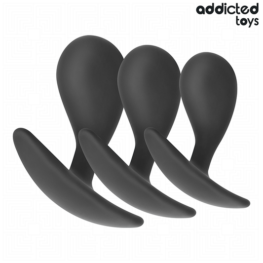 ADDICTED TOYS - SET MED 3 ANALPLUGGAR I SILIKON MODELL 3