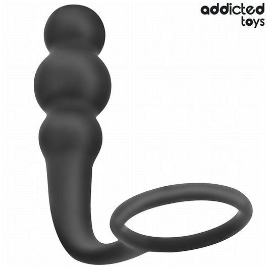 ADDICTED TOYS - ANALPLUGG MED RING SILIKON MODELL 1