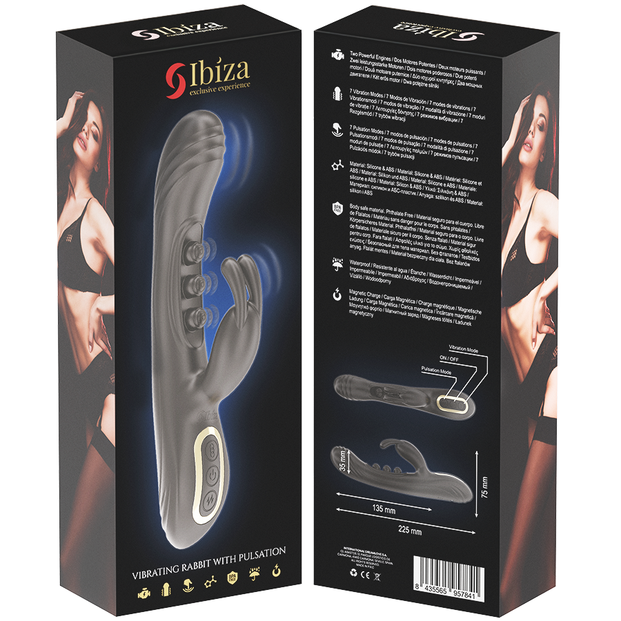 IBIZA - VIBRATING RABBIT WITH PULSATION