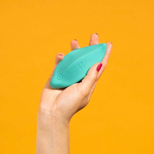 ROMP - WAVE VIBRATOR KLITORAL STIMULATOR ERGONOMISK FORM AQUA GRÖN