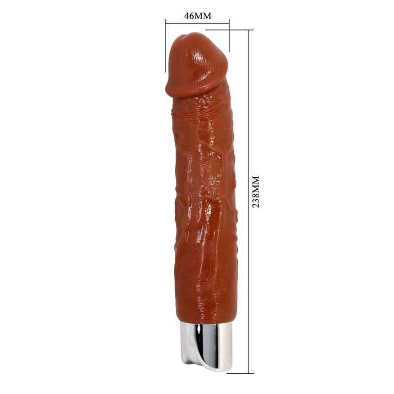 PRETTY LOVE - PRO REALISTIC VIBRATOR 23.5 CM Ø 4.8 CM BROWN