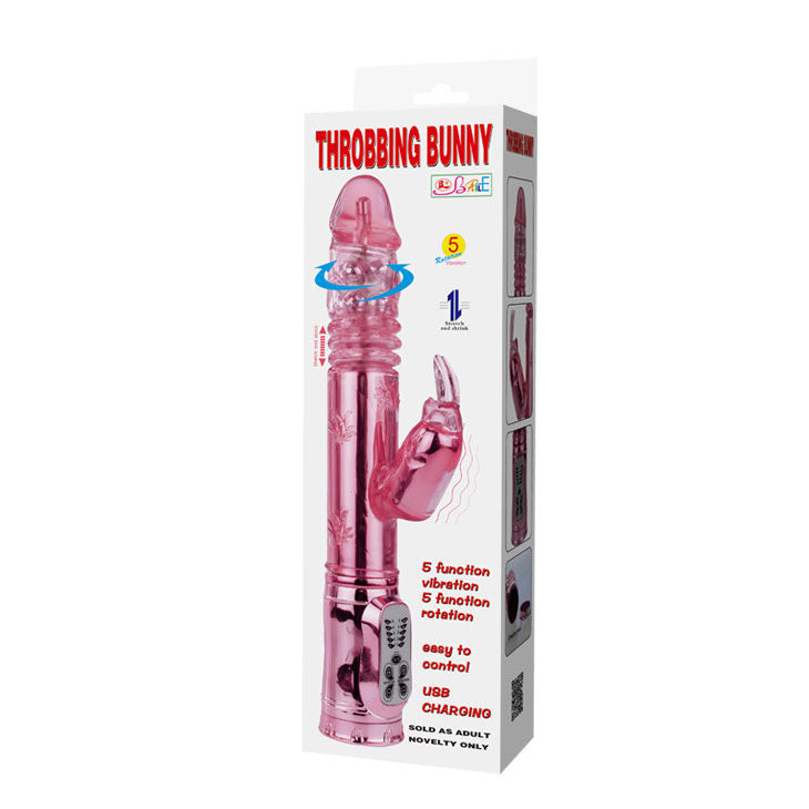 BAILE - THROBBING BUNNY PINK RAMPANT ROTATOR - Kink&Play