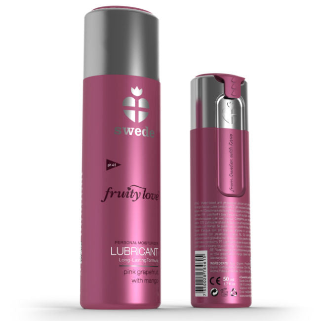 SWEDE - FRUITY LOVE LUBRICANT PINK GRAPEFRUIT WITH MANGO 100 ML - Kink&Play