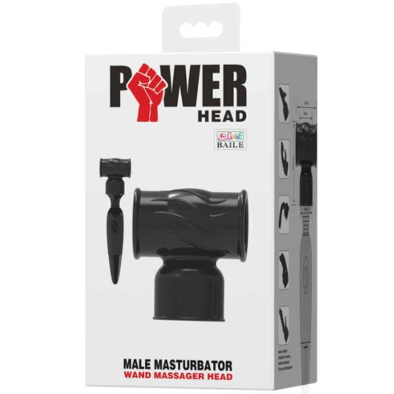 BAILE - POWER HEAD INTERCHANGEABLE HEAD FOR MALE MASSAGER - Kink&Play