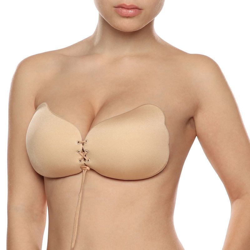 BYE-BRA - LACE-IT ENHANCEMENT PUSH-UP BEIGE CUP B - Kink&Play