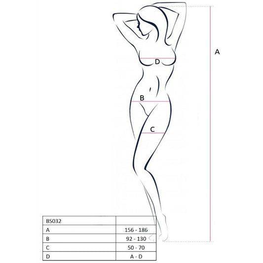 PASSION - WOMAN BS032 RED BODYSTOCKING ONE SIZE - Kink&Play