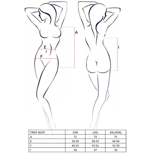 PASSION - WOMAN TRIXY TEDDY BLACK SIZE S/M