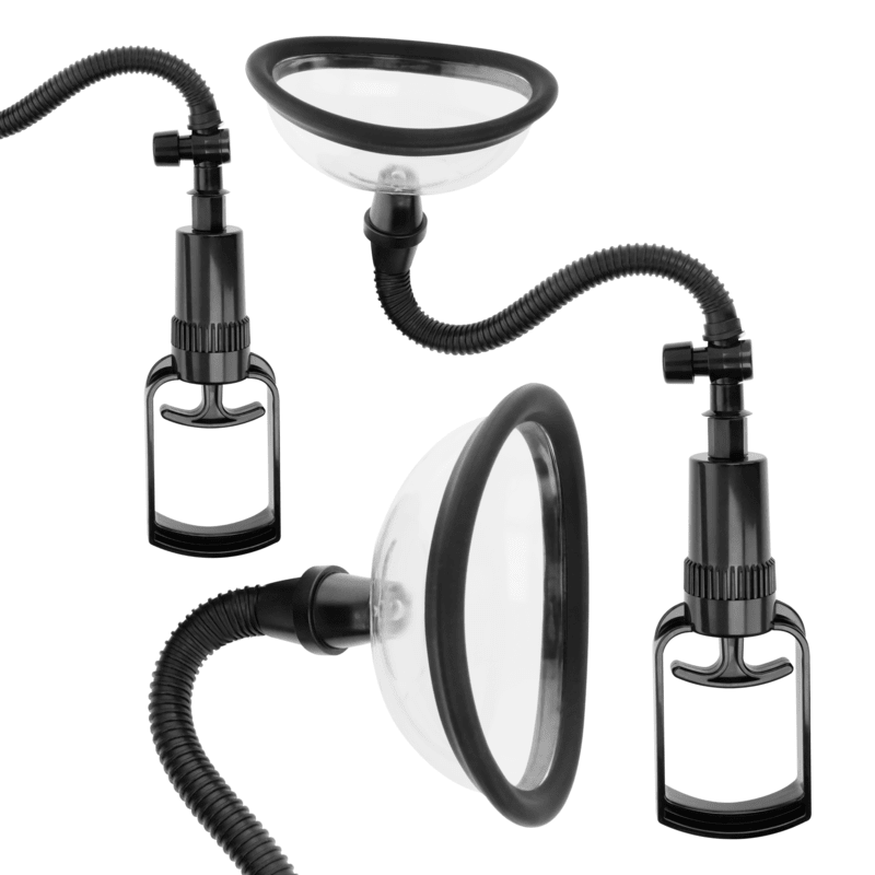 INTENSE - PUMP VAGINAL MANUAL PUMP WITH TWO INTERCHANGEABLE CUPS - Kink&Play