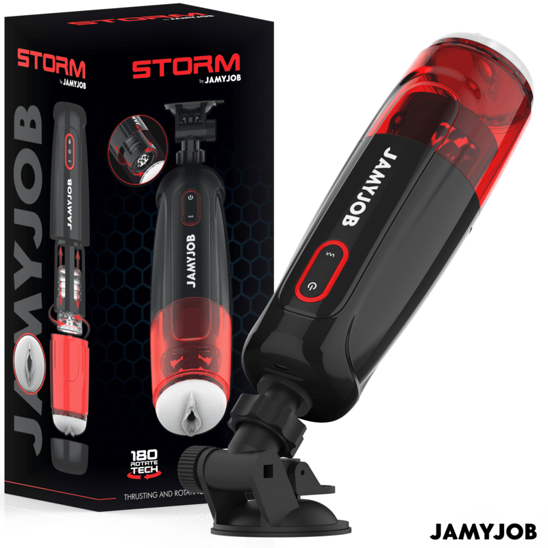JAMYJOB - STORM AUTOMATIC VAGINA MASTURBATOR 10 ROTATION AND THRUST MODES - Kink&Play