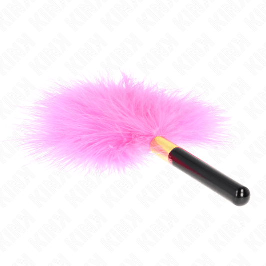 KINK - FUCHSIA GOLD METAL TICKLE FEATHERS 18 CM - Kink&Play