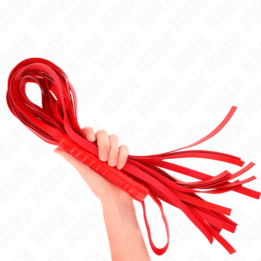 KINK - RED SHORT HANDLE LONG TAIL WHIP 70 CM - Kink&Play
