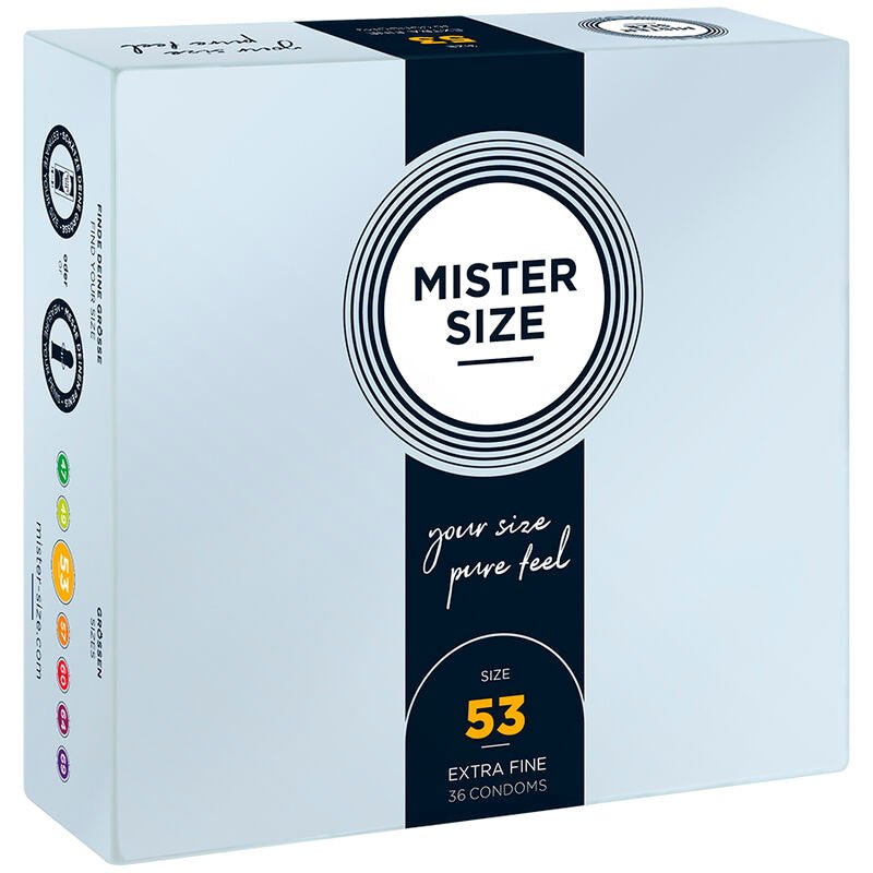 MISTER SIZE - CONDOM SIZE M 53 MM (36 UNITS) - Kink&Play