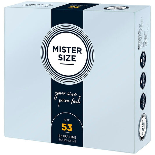 MISTER SIZE - CONDOM SIZE M 53 MM (36 UNITS) - Kink&Play