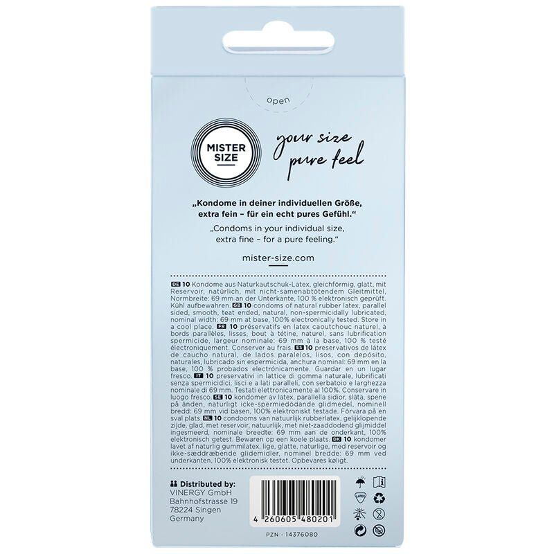 MISTER SIZE - CONDOMS SIZE XXXL 69 MM (10 UNITS) - Kink&Play