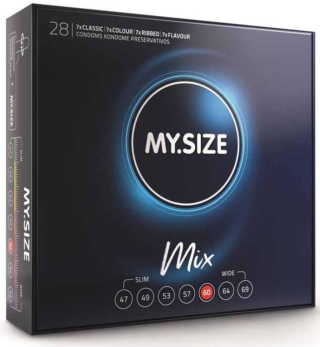 MY SIZE - MIX CONDOMS 60 MM 28 UNITS - Kink&Play