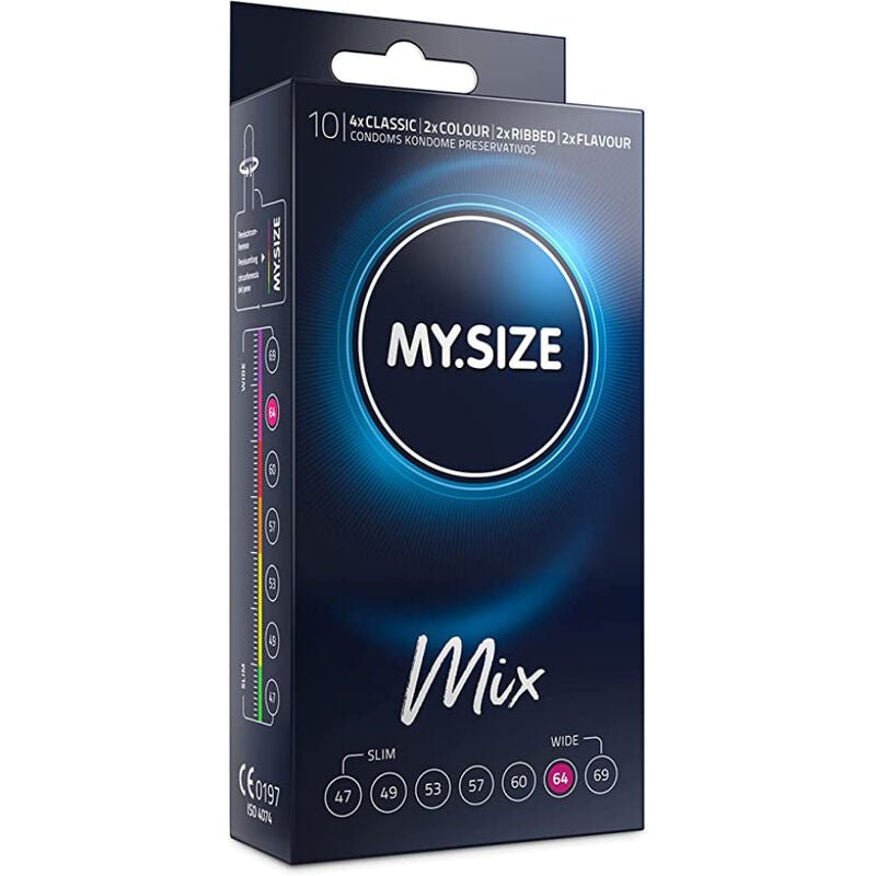 MY SIZE - MIX CONDOMS 64 MM 10 UNITS - Kink&Play
