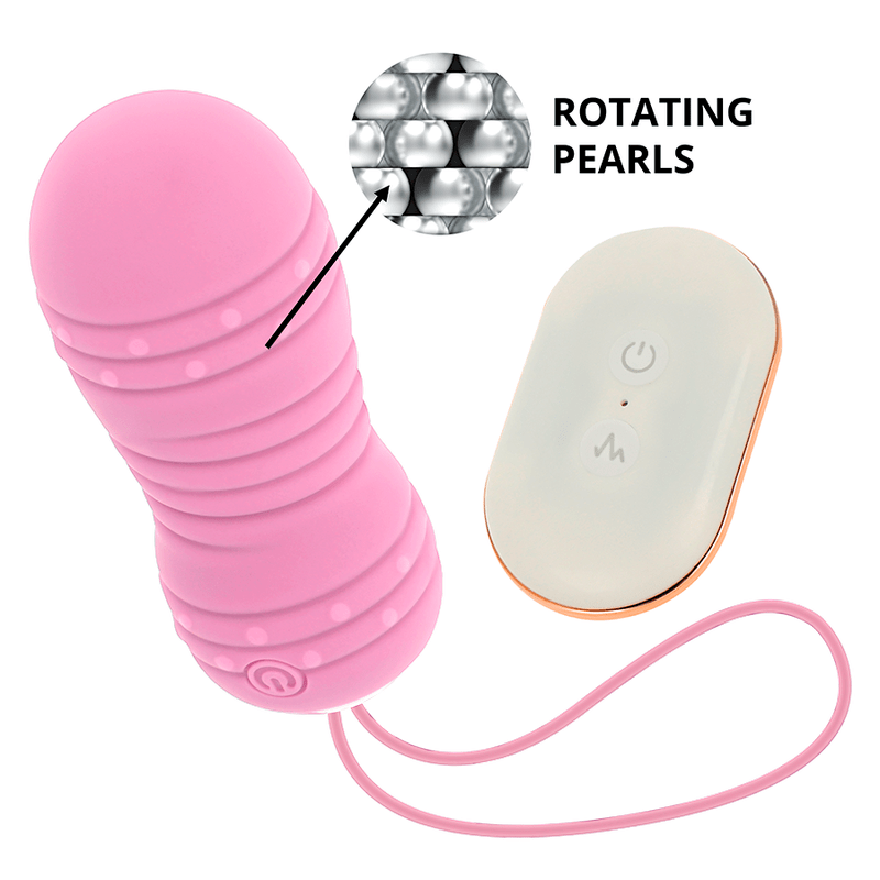 OHMAMA - REMOTE CONTROL EGG 7 MODES ROTATION PINK - Kink&Play