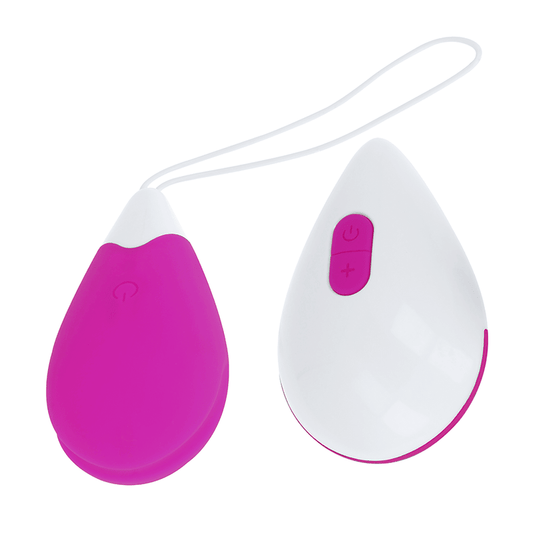 OHMAMA - TEXTURED VIBRATING EGG 10 MODES PURPLE AND WHITE - Kink&Play