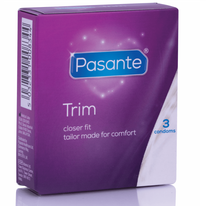 PASANTE - THIN TRIM MS THIN CONDOM 3 UNITS - Kink&Play