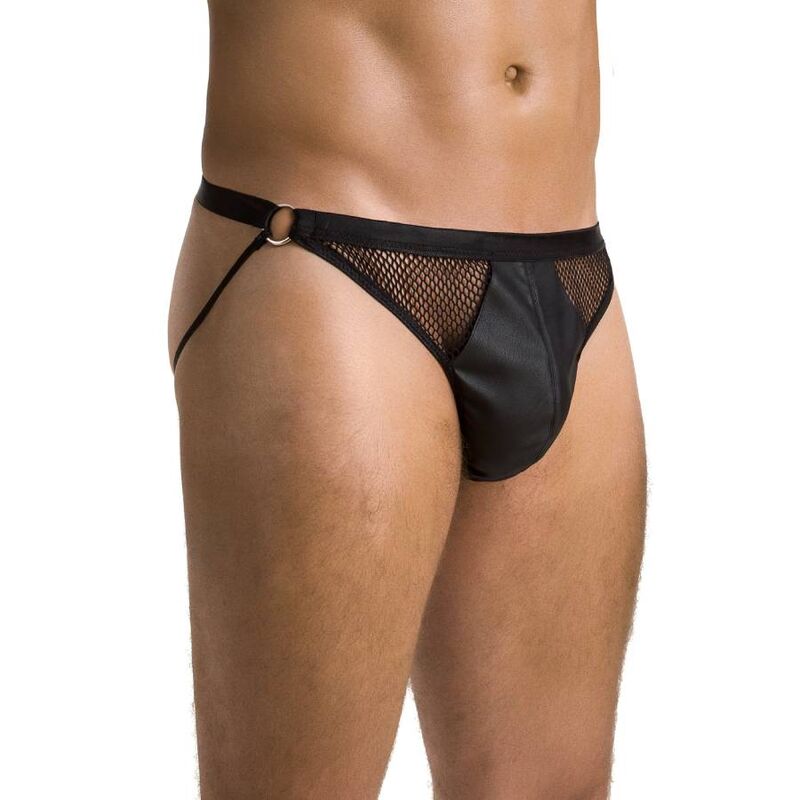 PASSION - 034 SLIP OPEN LUKE BLACK L/XL - Kink&Play