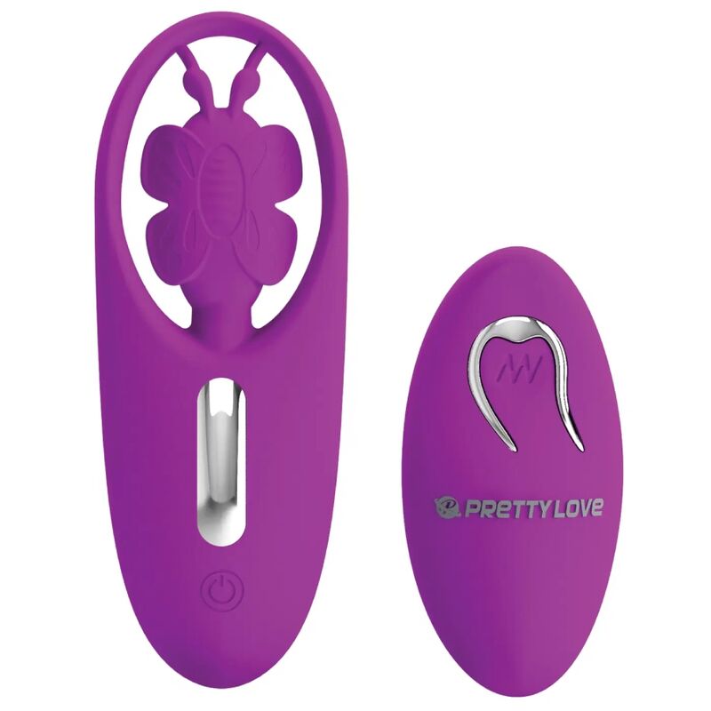PRETTY LOVE - DANCING BUTTERFLY STIMULATOR FOR PANTIES WITH REMOTE CONTROL LILAC - Kink&Play