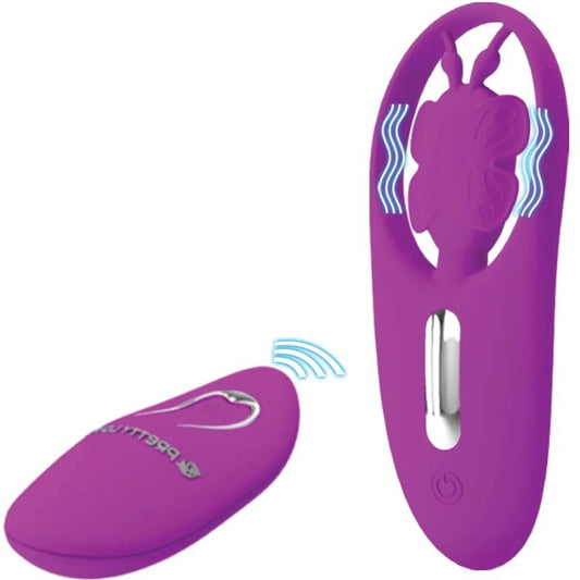 PRETTY LOVE - DANCING BUTTERFLY STIMULATOR FOR PANTIES WITH REMOTE CONTROL LILAC - Kink&Play