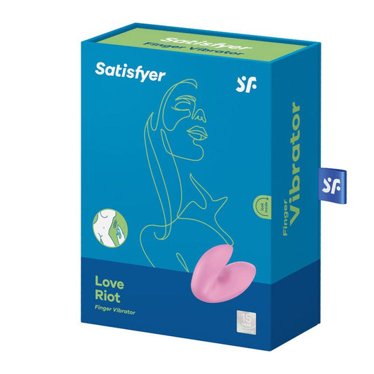 SATISFYER - LOVE RIOT FINGER VIBRATOR PURPLE - Kink&Play