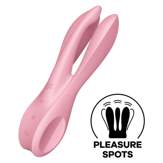 SATISFYER - THREESOME 1 VIBRATOR BLUE - Kink&Play
