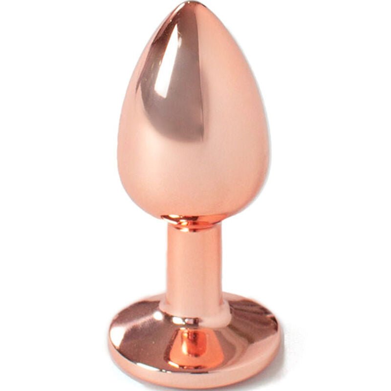 SECRETPLAY - METAL BUTT PLUG ROSE GOLD SMALL SIZE 7 CM - Kink&Play