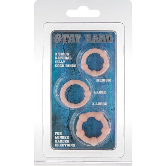 SEVEN CREATIONS - SET OF THREE SKIN PENIS RINGS - Kink&Play