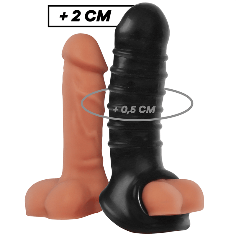 VIRILXL - PENIS EXTENSION AND SHEATH V15 BLACK - Kink&Play