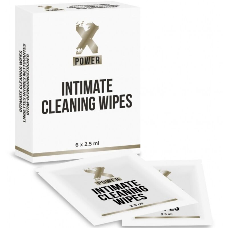 XPOWER - INTIMATE CLEANING WIPES 6 UNITS - Kink&Play
