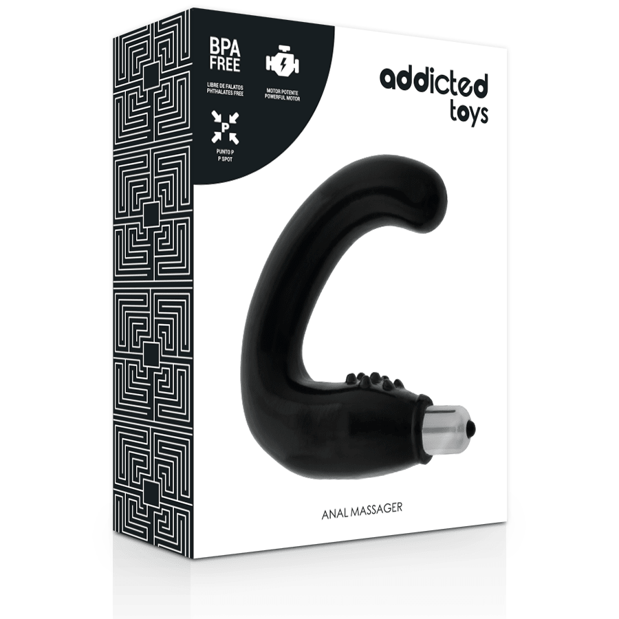 ADDICTED TOYS - ANAL MASSAGER BLACK - Kink&Play