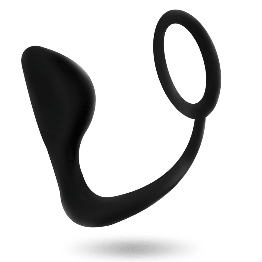 ADDICTED TOYS - ANAL PLUG WITH BLACK PENIS RING - Kink&Play