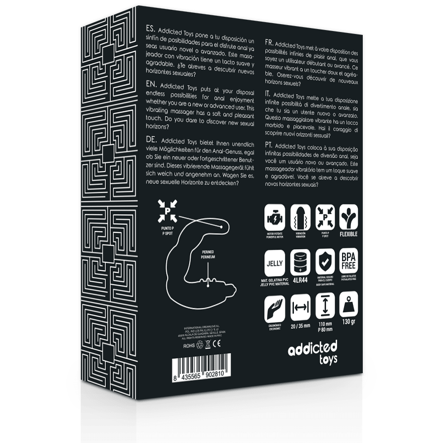 ADDICTED TOYS - PROSTATE ANAL MASSAGER VIBRATION - Kink&Play