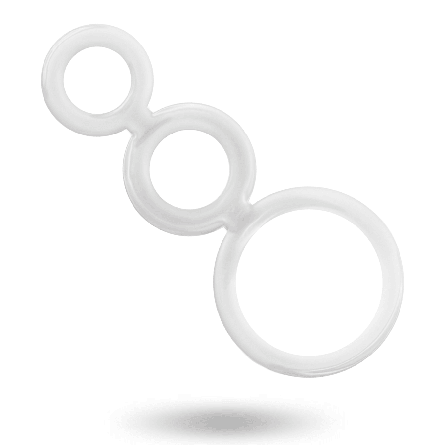 ADDICTED TOYS - RINGS SET FOR PENIS TRANSPARENT - Kink&Play