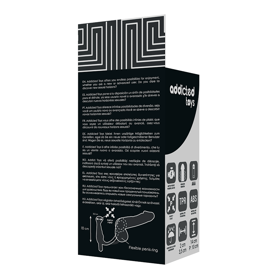 ADDICTED TOYS - VIBRATOR PROST TICO BLACK 10 CM - Kink&Play